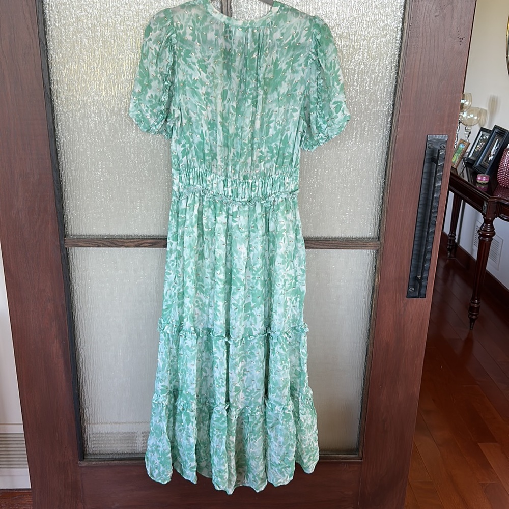 Shoshanna Selene dress in size 6 in a light green and white floral. - Picture 14 of 16